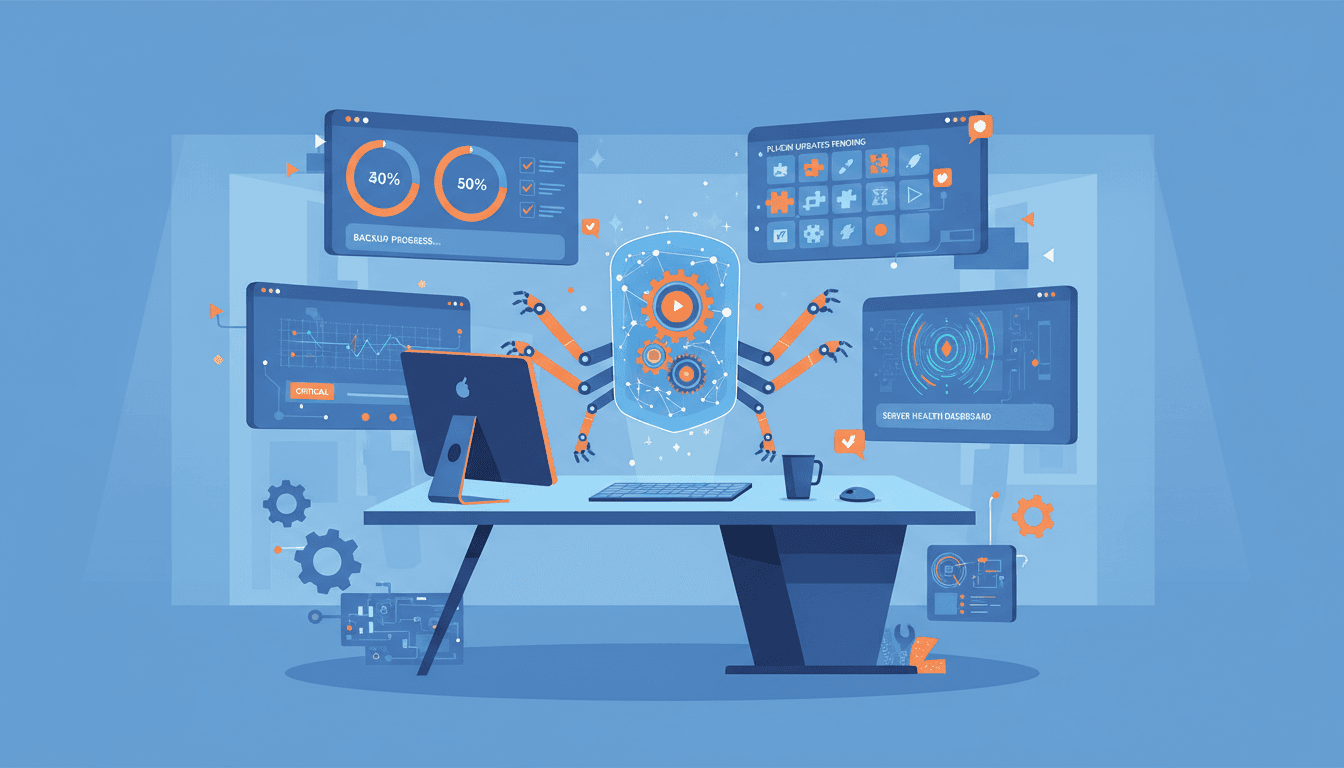 Mantenimiento de WordPress con IA - actualizaciones, backups, diagnóstico y monitorización